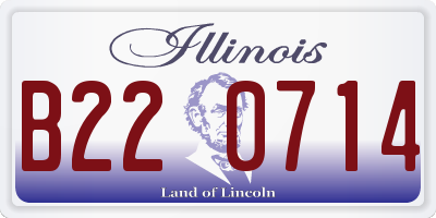 IL license plate B220714