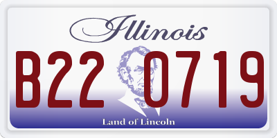IL license plate B220719