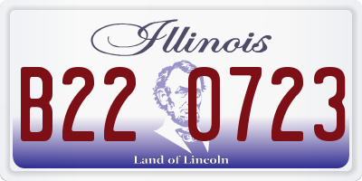 IL license plate B220723