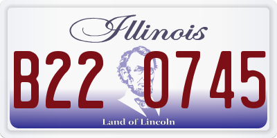 IL license plate B220745