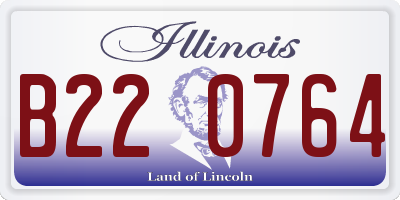 IL license plate B220764