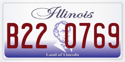 IL license plate B220769