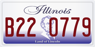 IL license plate B220779