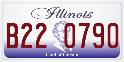IL license plate B220790