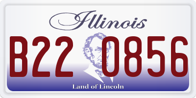 IL license plate B220856