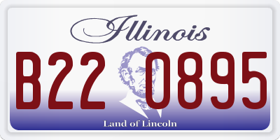 IL license plate B220895