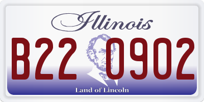 IL license plate B220902