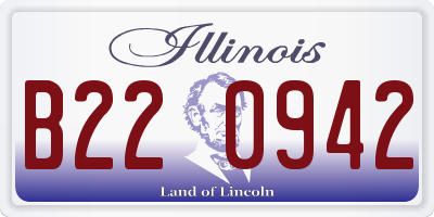 IL license plate B220942