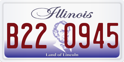 IL license plate B220945