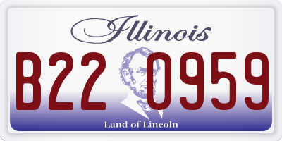IL license plate B220959