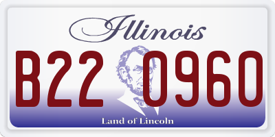 IL license plate B220960