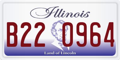 IL license plate B220964