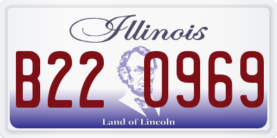 IL license plate B220969