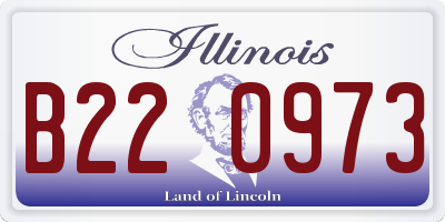 IL license plate B220973
