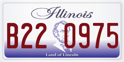 IL license plate B220975