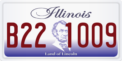 IL license plate B221009