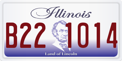 IL license plate B221014