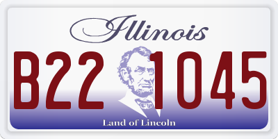 IL license plate B221045