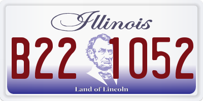 IL license plate B221052