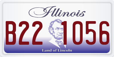 IL license plate B221056