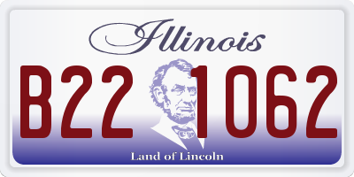 IL license plate B221062
