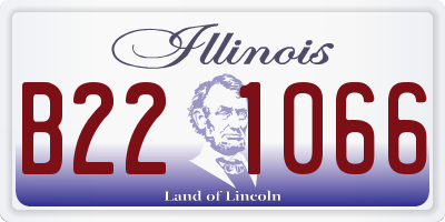 IL license plate B221066