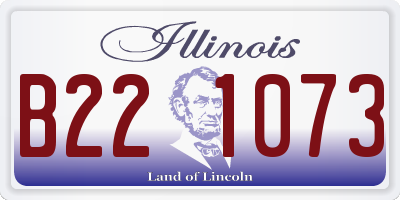 IL license plate B221073