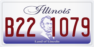 IL license plate B221079