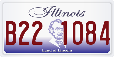 IL license plate B221084