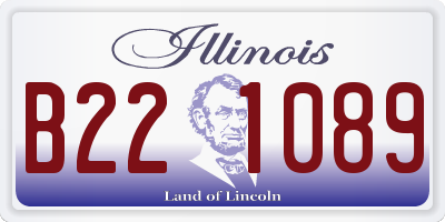 IL license plate B221089