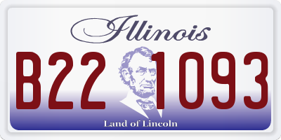 IL license plate B221093