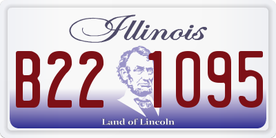 IL license plate B221095
