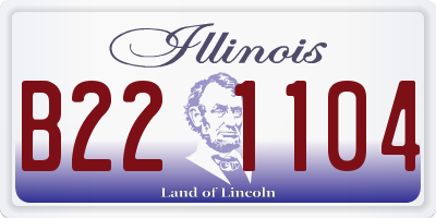 IL license plate B221104