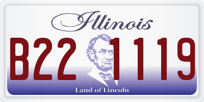 IL license plate B221119