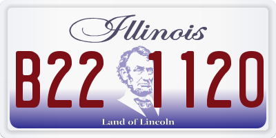 IL license plate B221120