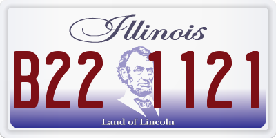 IL license plate B221121