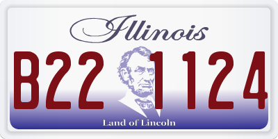 IL license plate B221124