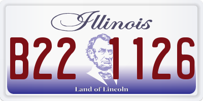 IL license plate B221126