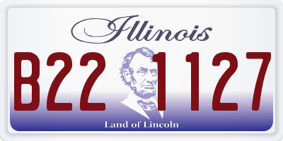 IL license plate B221127