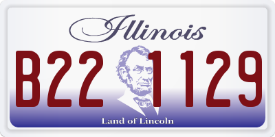 IL license plate B221129