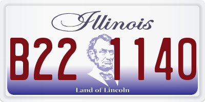 IL license plate B221140