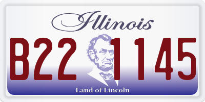 IL license plate B221145