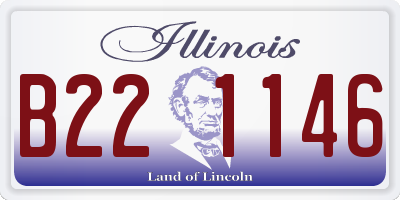 IL license plate B221146