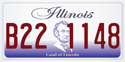 IL license plate B221148