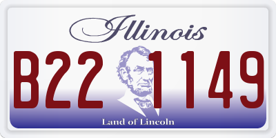 IL license plate B221149