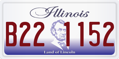 IL license plate B221152