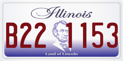 IL license plate B221153