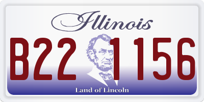 IL license plate B221156