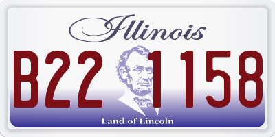 IL license plate B221158