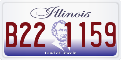 IL license plate B221159